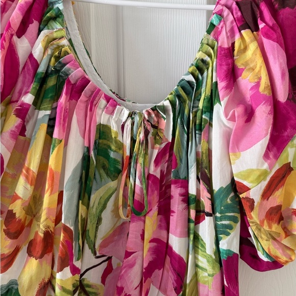 FARM Rio Floral Puff Sleeve Maxi Dress - Picture 2 of 4